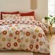 Sassy B Bedding Groovy Floral Reversible Single Duvet Cover Set with Pillowcases Natural
