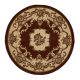 Marrakesh - Brown Traditional Rugs 140x140cm : Circle/ Round Rug Brown