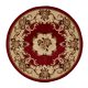 Marrakesh - Red Traditional Rugs 140x140cm : Circle/ Round Rug Red