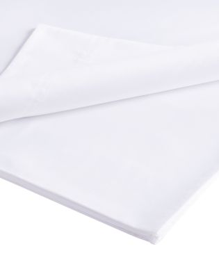 Bianca 400 Thread Count Cotton Sateen Single Flat Sheet White 53098