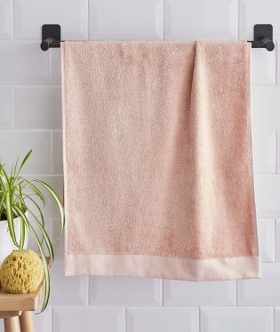 Pineapple Elephant Bamboo Cotton Blend Bath Sheet Blush Pink