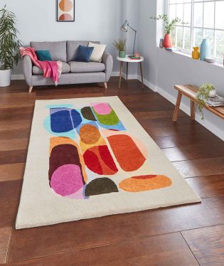 Inaluxe Designer Hand Tufted Drift Wool Rug