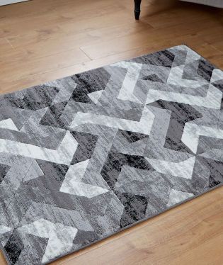 Matrix 37 Abstract Black Grey 120x170cm