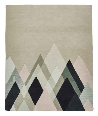 Michelle Collins Designer Mountains Wool Rug - Beige/Multi - 120x170