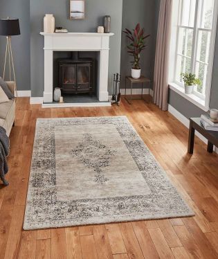 Milano Traditional Distressed Moroccan Rug - Beige - 120x170